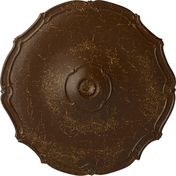 Ekena Millwork Pompeii Ceiling Medallion (Fits Canopies up to 2"), 18 7/8"OD x 1 1/2"P, Root Beer Crackle CM18PORBC - main